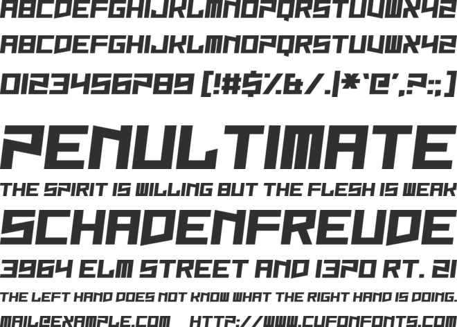 Wicked Jumps font preview