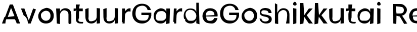 AvontuurGardeGoshikkutai Regular font