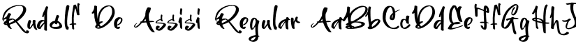 Rudolf De Assisi Regular font