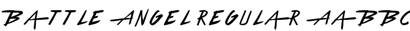 Battle Angel Regular font