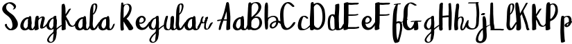 Sangkala Regular font
