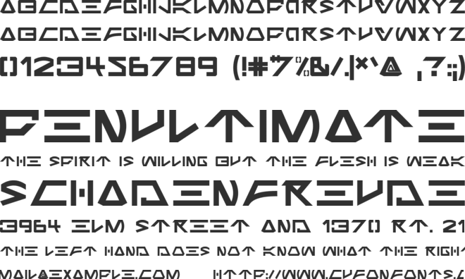 Jabba the Font font preview