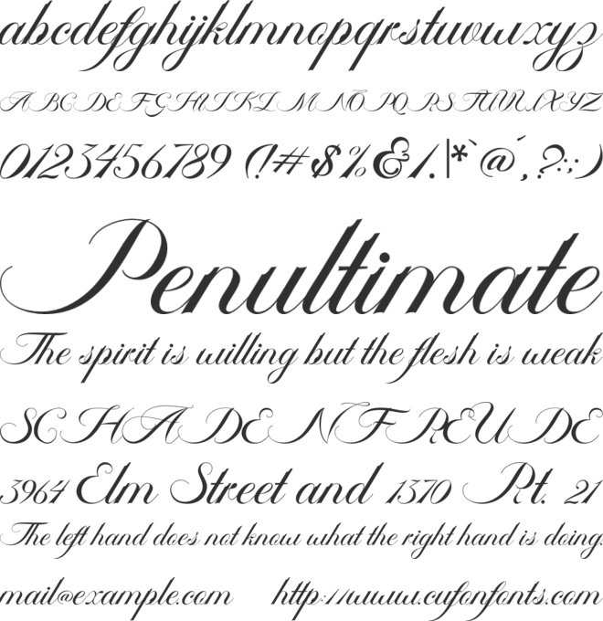 Ambergris Script Free Personal font preview