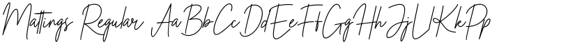 Mattings Regular font