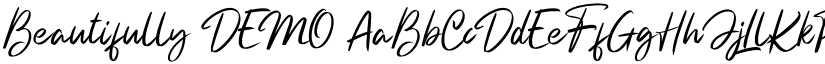 Beautifully DEMO font