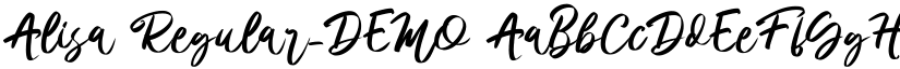 Alisa Regular_DEMO font