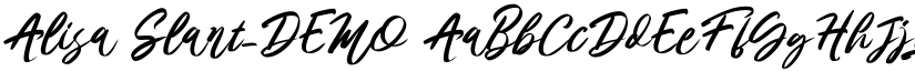 Alisa Slant_DEMO font