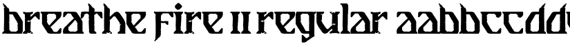 Breathe Fire II Regular font