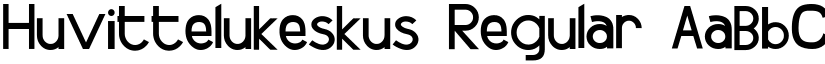 Huvittelukeskus Regular font