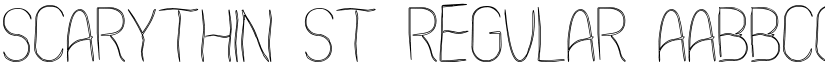 Scarythin St Regular font
