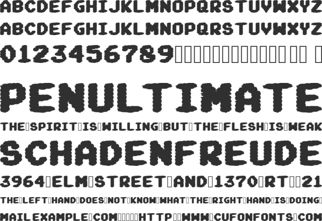 FOUDY font preview
