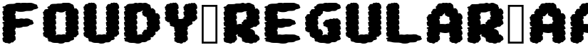 FOUDY Regular font