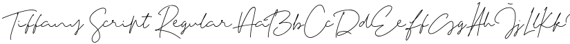 Tiffany Script Regular font