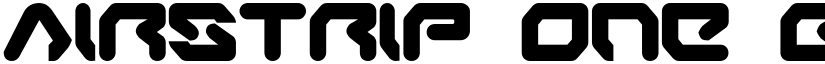 Airstrip One Bold font
