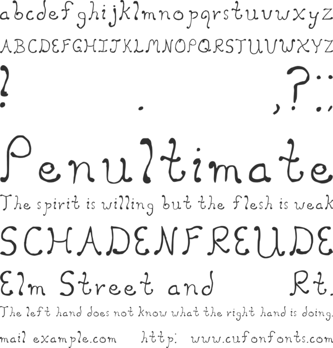 Somewhere In My Memory font preview