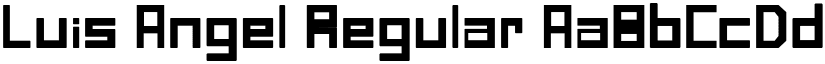 Luis Angel Regular font