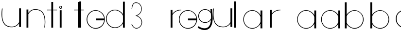 Untitled3 Regular font