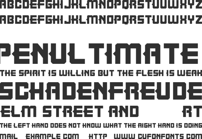 Noobees font preview