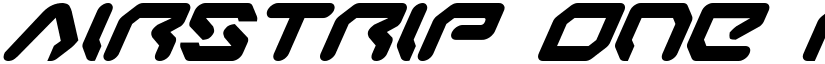Airstrip One Italic font