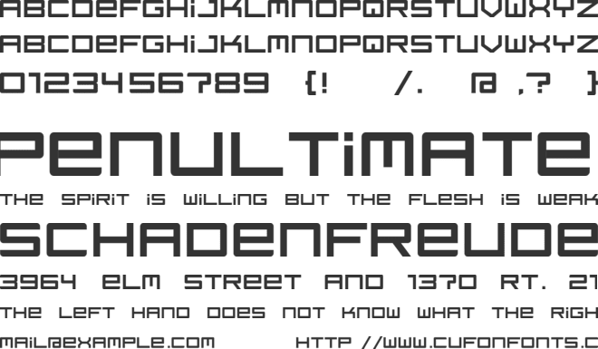 Regata font preview