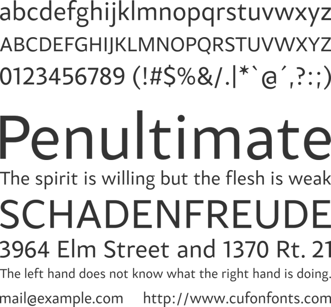 Samo Sans Pro font preview