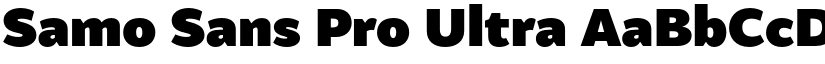 Samo Sans Pro Ultra font