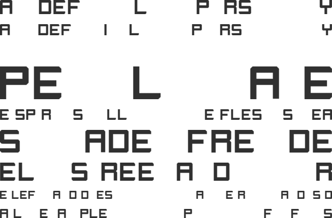 Displayer font preview