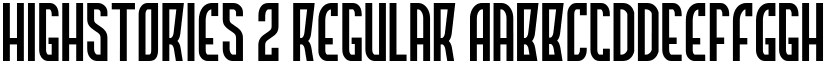 Highstories 2 Regular font