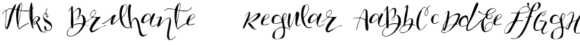 Vtks Brilhante 2 Regular font