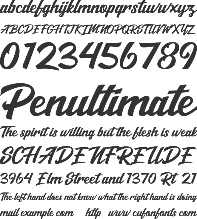 Salikin font preview