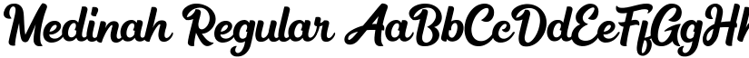 Medinah Regular font