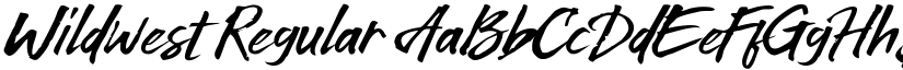 Wildwest Regular font