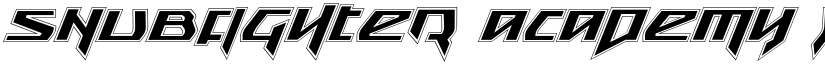 Snubfighter Academy Italic font