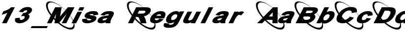 13_Misa Regular font