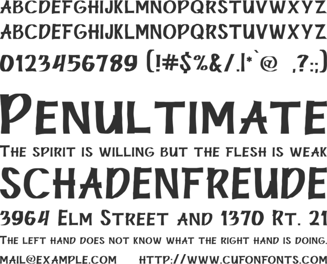 RoughDuo font preview