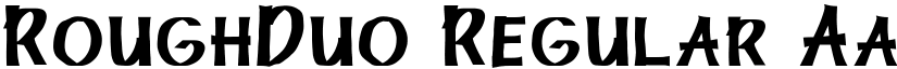 RoughDuo Regular font