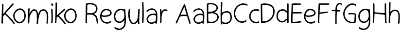 Komiko Regular font