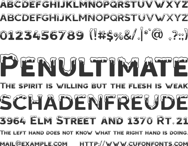 Estave font preview