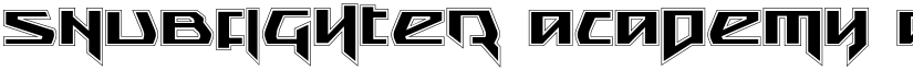 Snubfighter Academy font