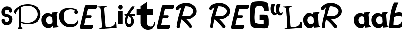 Spacelifter Regular font