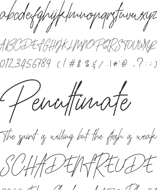 Hamillton One font preview