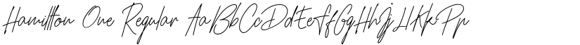 Hamillton One font download