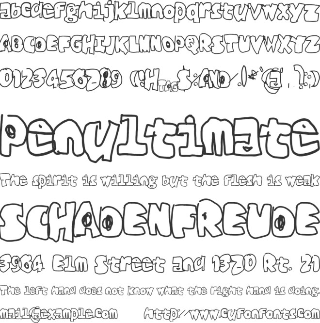 Black Fario font preview