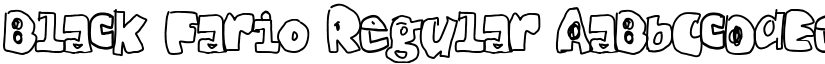 Black Fario Regular font