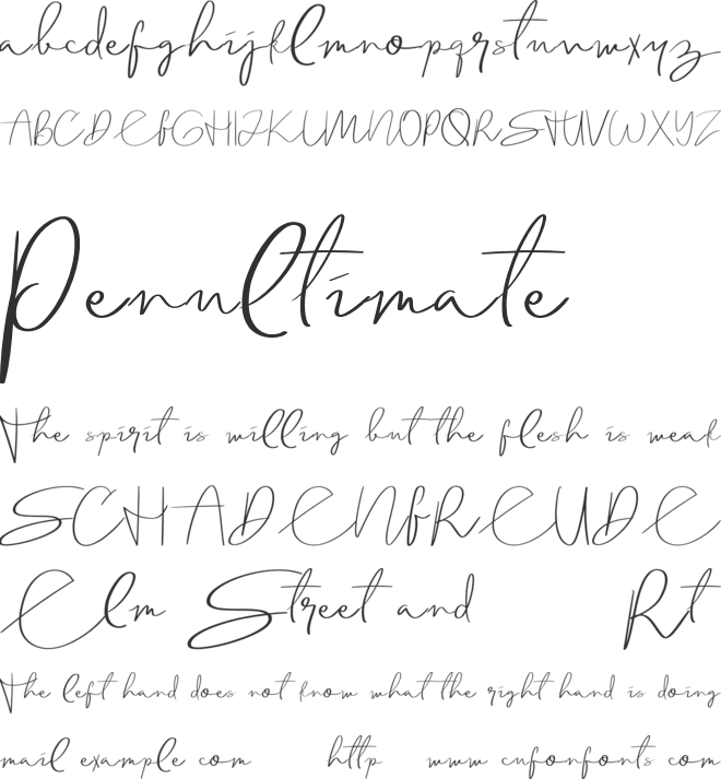 Solitaire font preview