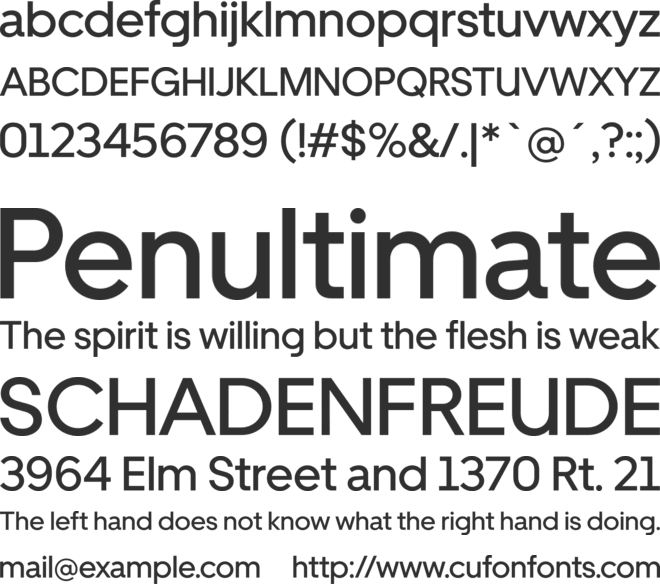 Uber Move font preview