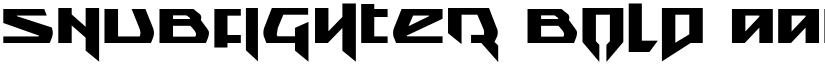 Snubfighter Bold font