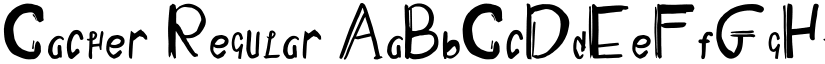 Cacher Regular font