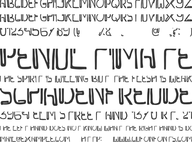 WIDAYAKA font preview