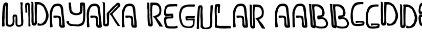 WIDAYAKA Regular font